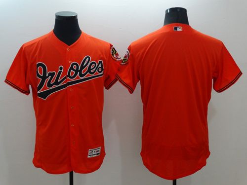 Orioles Blank Orange Flexbase Authentic Collection Stitched MLB Jersey
